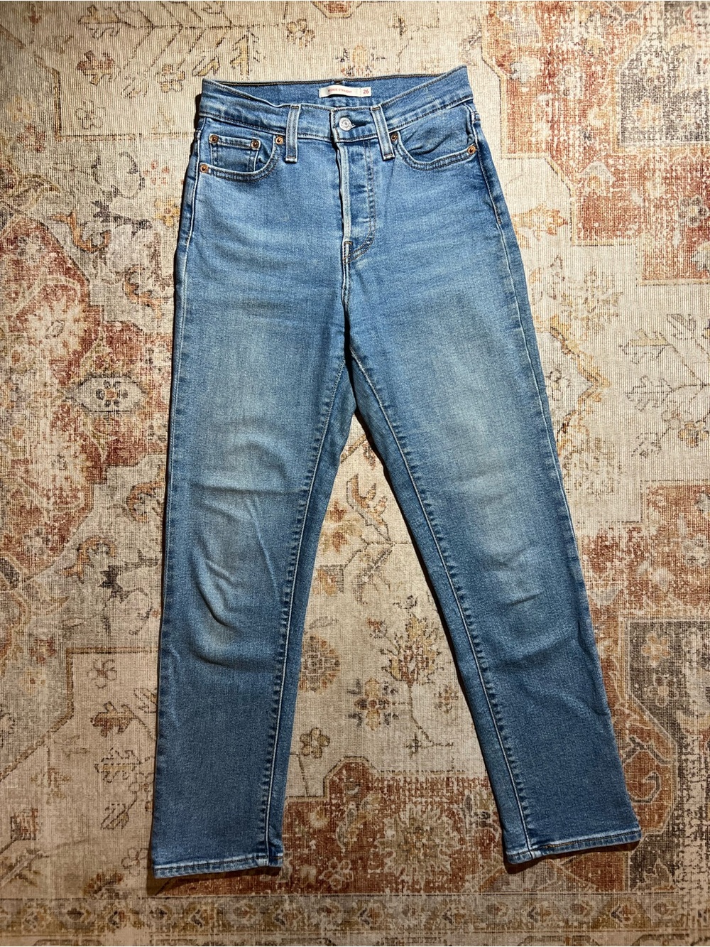 Levi's Wedgie Straight Jeans with Full Button Fly